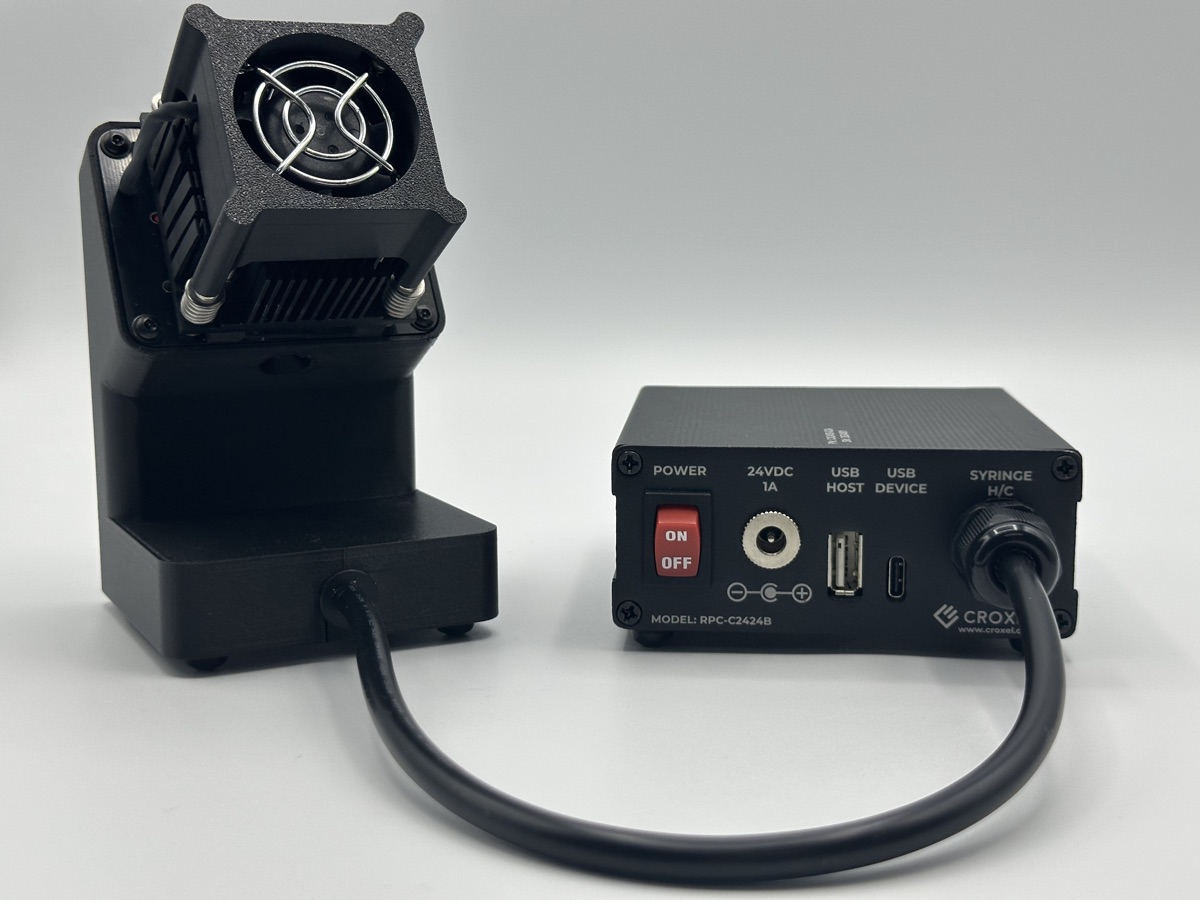 CX2475-01 RPC System rear panel with power switch, 24V DC jack, and USB ports